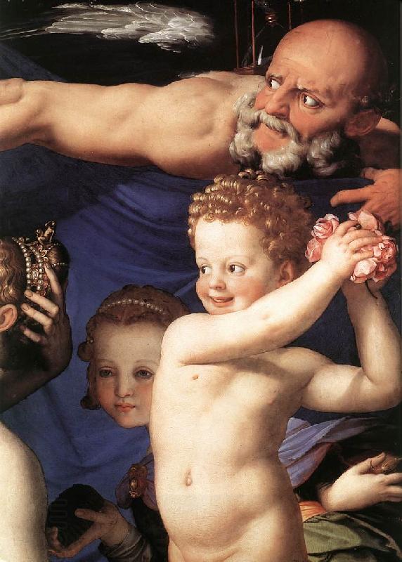 BRONZINO, Agnolo Venus, Cupide and the Time (detail) fdg
